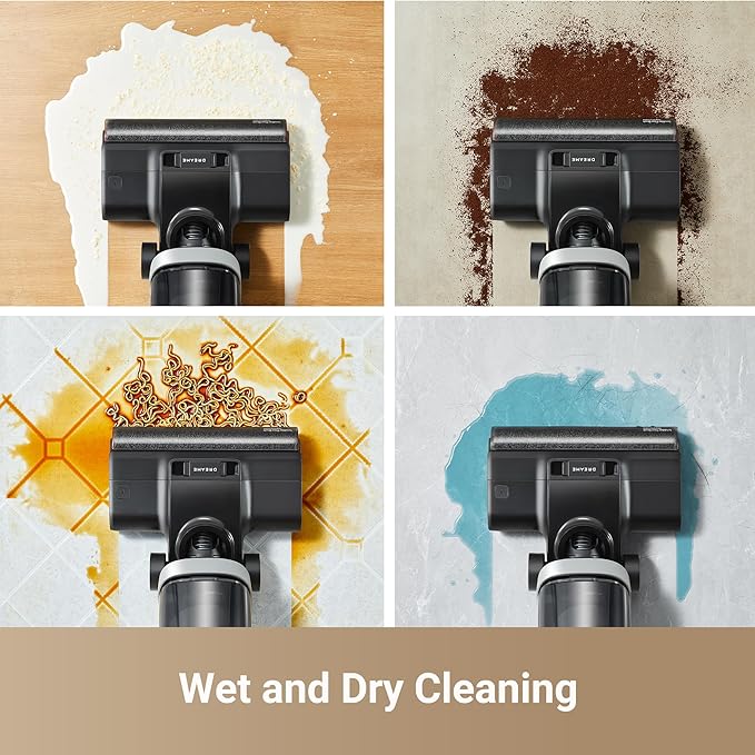 dreame H14 Cordless Vacuum Mop, 180° Lie-Flat Wet Dry Vacuum cleaner, 140°F