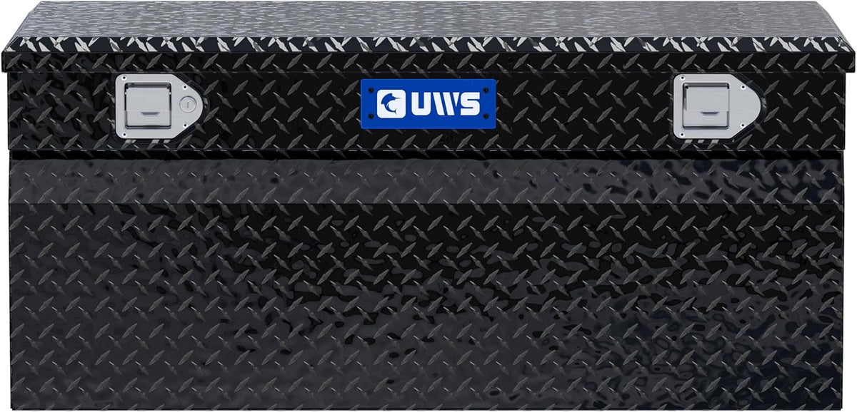 uws tbc-42-blk black 42" standard chest with beveled showing dimensions
