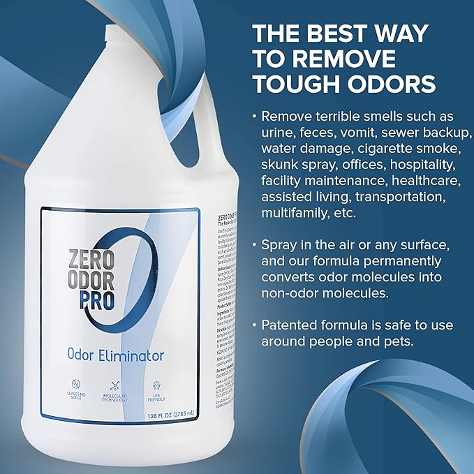 Zero Odor Pro - Commercial Strength Odor Eliminator & Neutralizer, Air Freshener