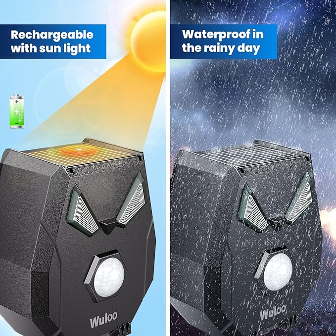 Solar Wireless Driveway Alarm Alert Outside 2000ft Range, Outdoor Motion Sensor