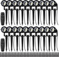 Motrackcao 20 Pack 12W Dimmable LED Landscape Lights, IP67 Waterproof Landscape