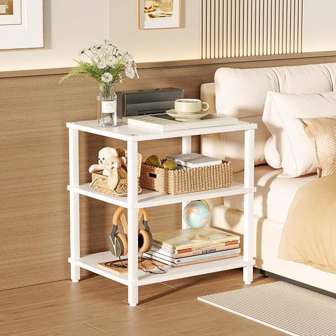 3-Tier AV Media Player Stand, Modern Stereo Cabine, Game Console Shelf