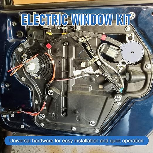 JDMSPEED New Universal Electric Power Window Lift Regulator Conversion Kit