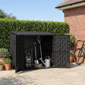 Outdoor Storage Box & Cabinet 36 Cu Ft, Patio Storage Box, Black