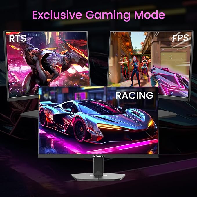 SANSUI 24 Inch Gaming Monitor 160Hz FHD 1080P Computer Monitor, FreeSync 1ms