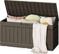 Flamaker Outdoor Storage Box 80 Gallon Resin Waterproof Deck Box