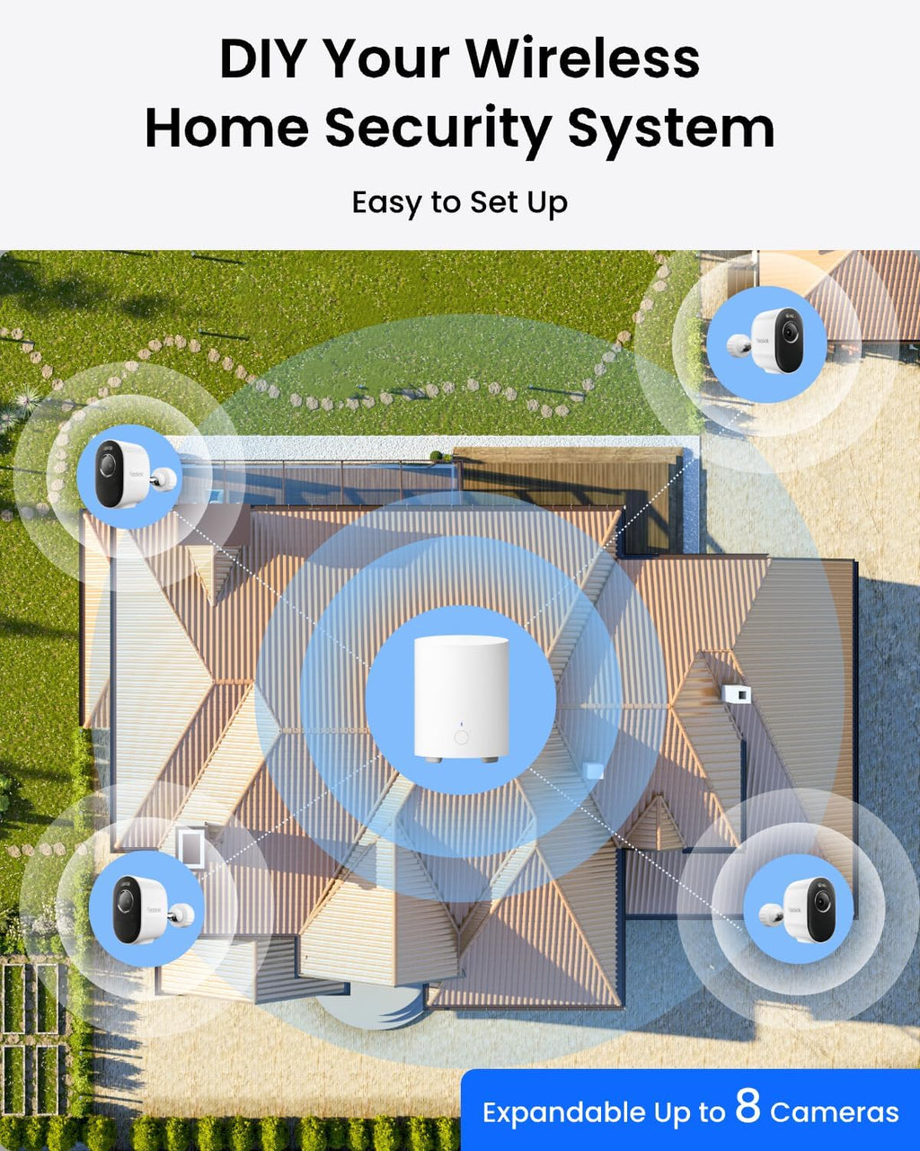 reolink 3k 5mp hd security camera system no, package contents