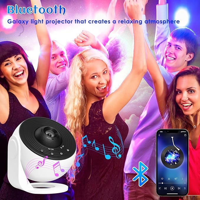 Galaxy Projector for Bedroom Pro Version, HD 12 in 1 Film Discs Star Projector