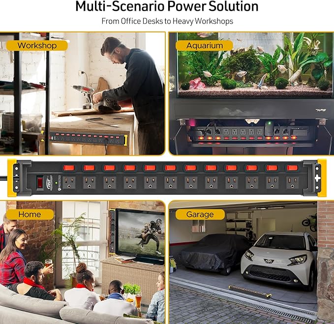 CRST Heavy Duty Metal Power Strip