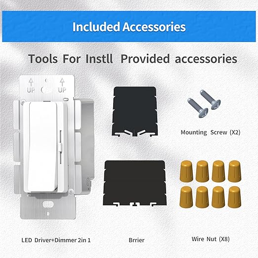 Dimmer and Driver Switch in one, 120W ON/Off Output Voltage: 12V +/-0.5V