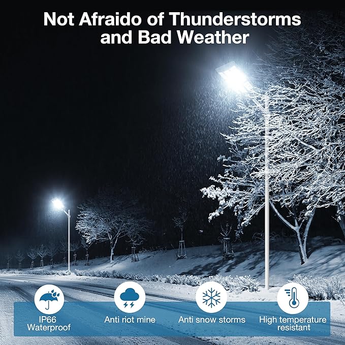 OKPRO 10000W Solar Street Lights Outdoor