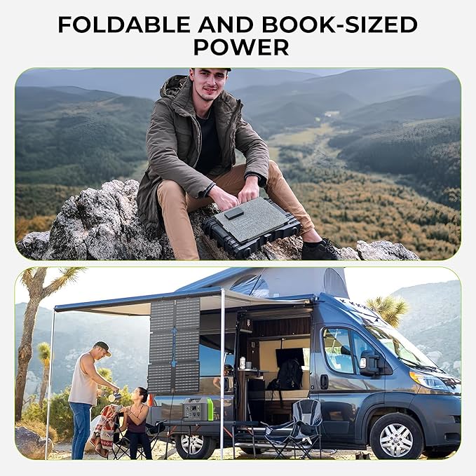 Portable Solar Generator, 300W Portable Power Station