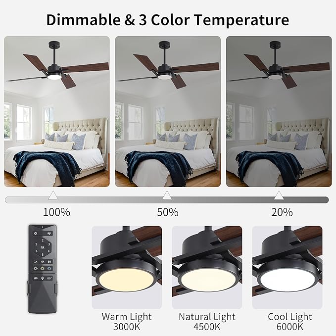 WINGBO 72 Inch Ceiling Fan