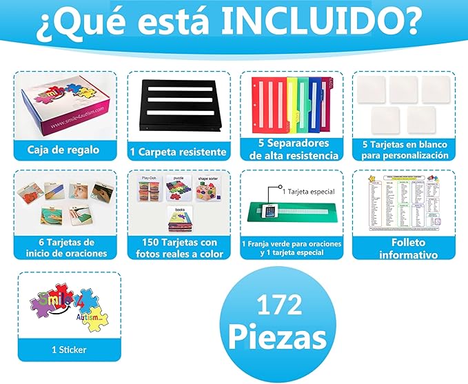 Visual Communication Book, 162 ASD Photo Picture Cards: Autism Language