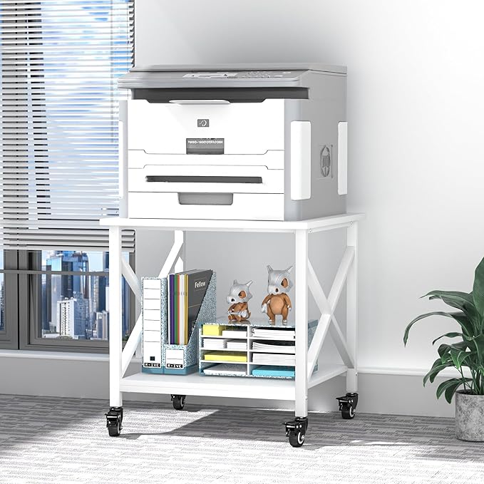 TQQDCI Printer Stand, 23.6 x 23.6 Inches Large Printer Stand