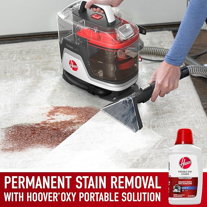 Hoover CleanSlate Plus Portable Carpet + Upholstery Spot Cleaner Machine