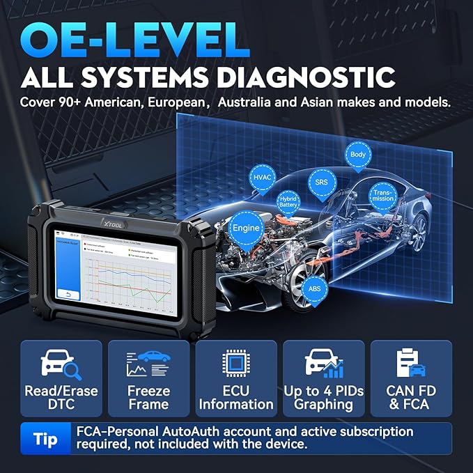 XTOOL D6S OBD2 Scanner Diagnostic Tool, 2026 Car Scanner