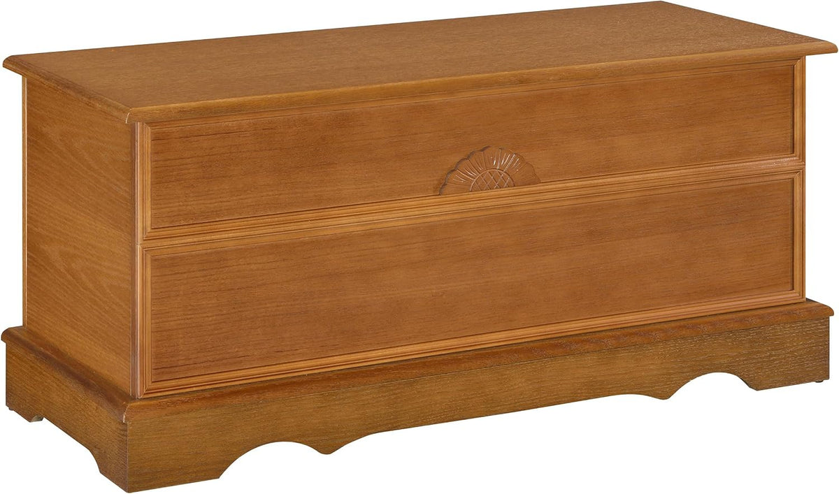 Coaster Home Furnishings - Paula - Wood - Cedar Chest with Storage Trunk, Rectangular Shape and Traditional Style - Bedroom - 40-Inch - Honey - 4695