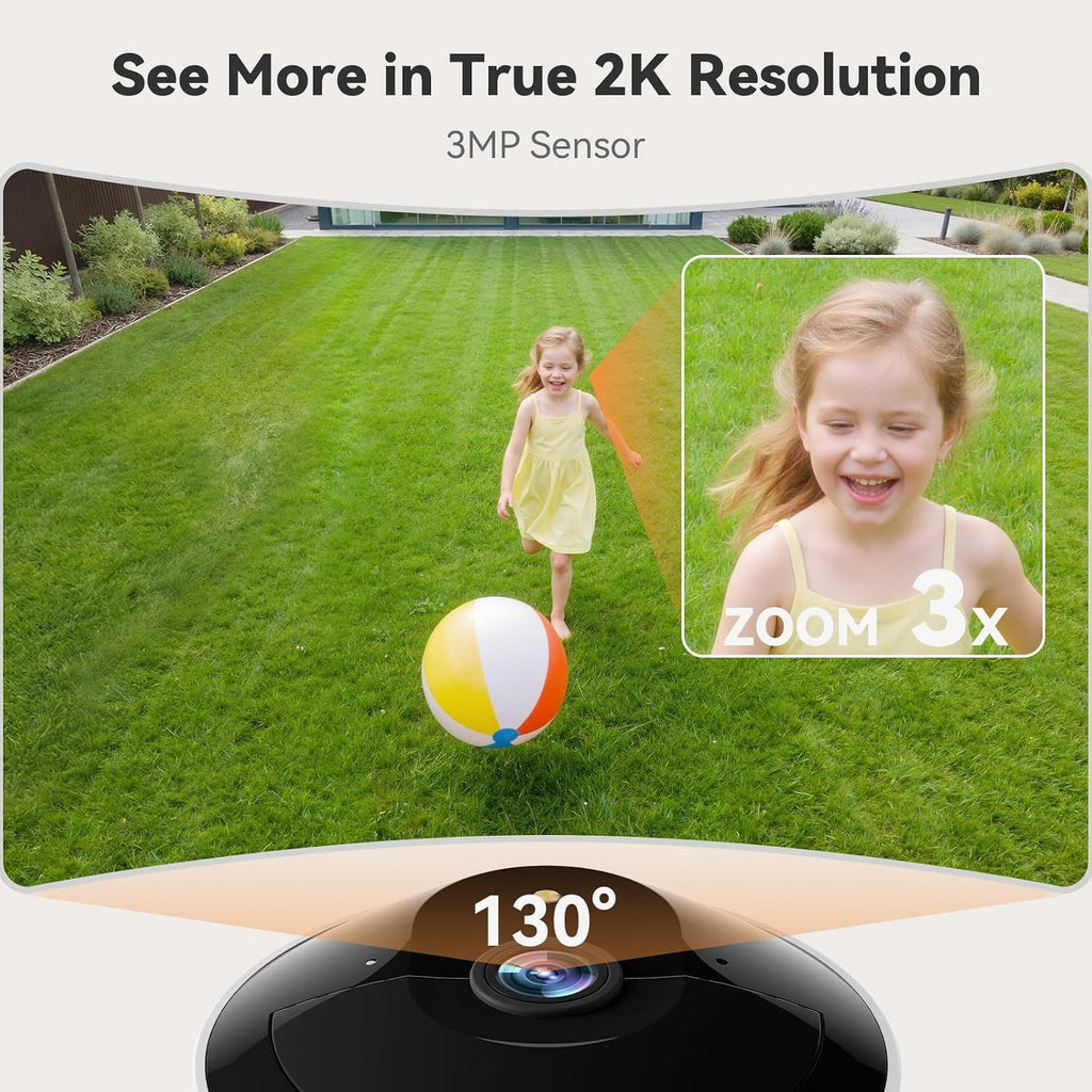 Dzees 2K Wireless Security Camera Outdoor, Magnetic Battery Powered Camera
