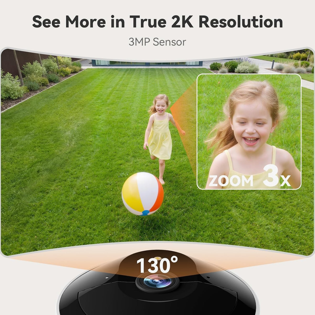 Dzees 2K Wireless Security Camera Outdoor, Magnetic Battery Powered Camera