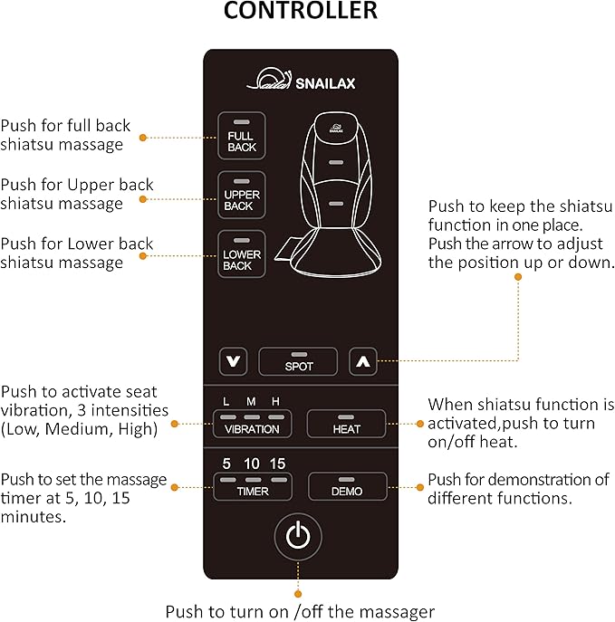 Snailax Shiatsu Back Massager