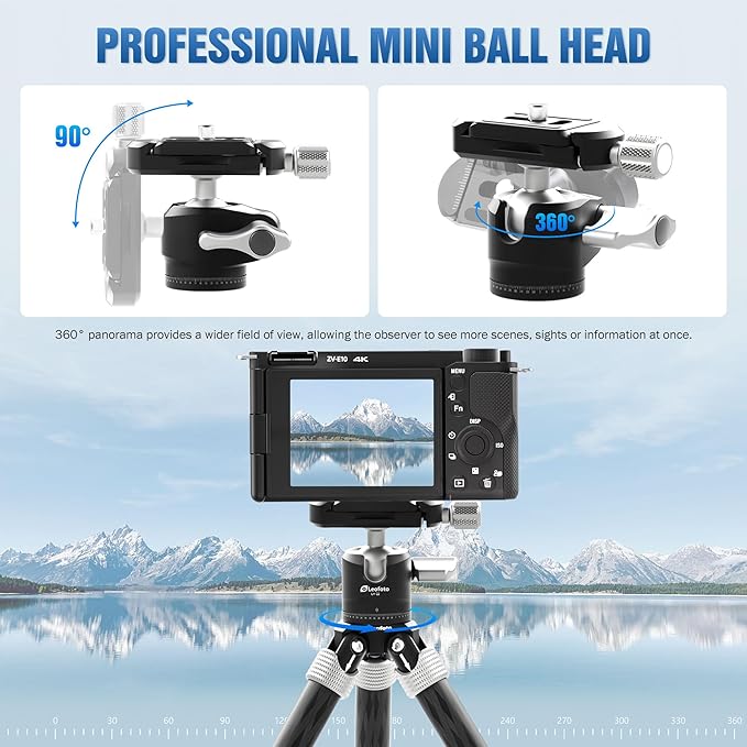 LEOFOTO Carbon Fiber Mini Table Tripod