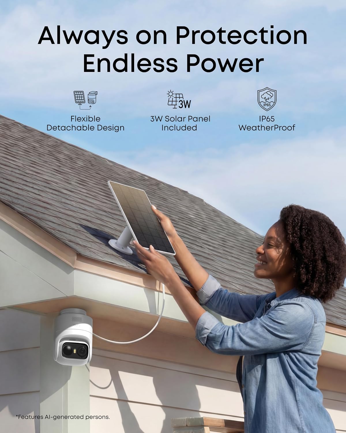 eufy security eufycam c37 2-cam kit, 360° pan&tilt, front angle view