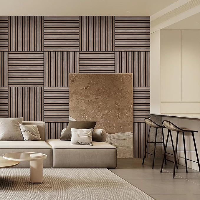 ARMURO Wood Slat Wall Panel (4 PCS)