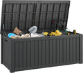 Outdoor Storage Box Waterproof, 180 Gallon Deck Box for Patio Storage