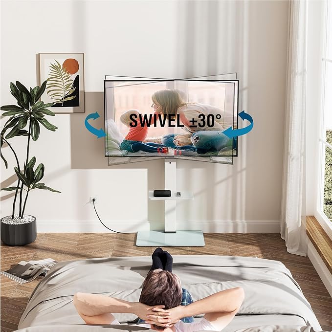 FITUEYES Floor TV Stand for 32-75 inch TV