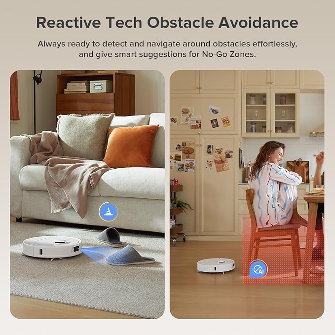 roborock Qrevo Series Robot Vacuum and Mop, 8000Pa Suction, Upgraded from Qrevo