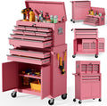 10-Drawer Rolling Tool Chest with wheels, Lockable 2-in-1 Tool Box
