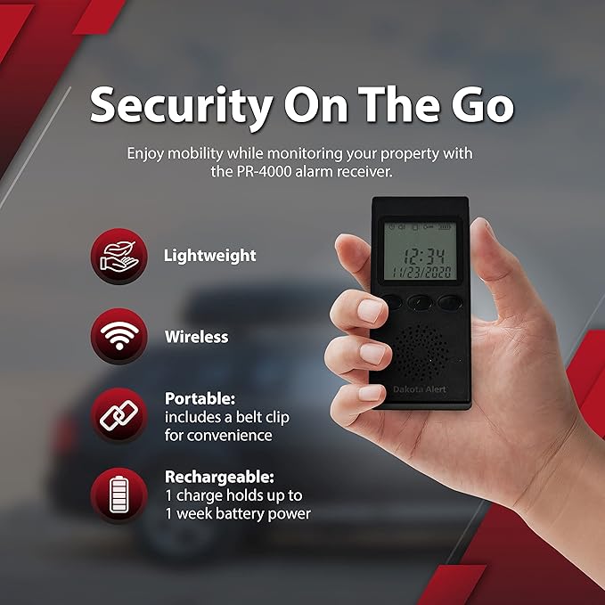 Long Range Motion Sensor System- Dakota Alert MTPR-4000 Wireless Motion