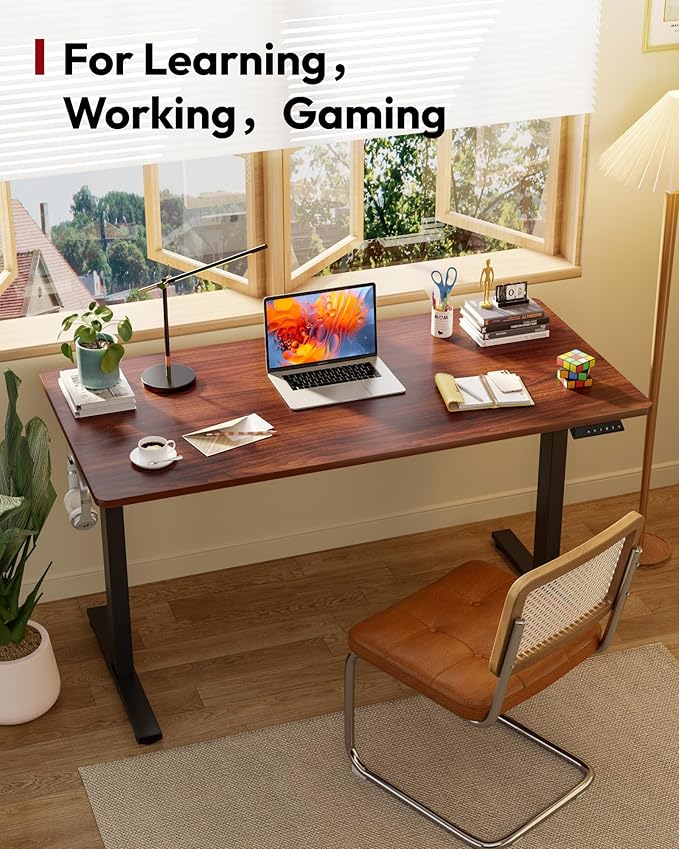 SANODESK Electric Standing Desk 48 x 30 Inches Whole-Piece Desktop Height