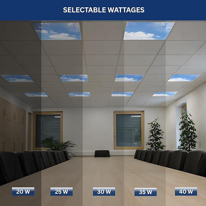 4 Pack 2x4 LED Flat Panel Light Drop Ceiling Fixture