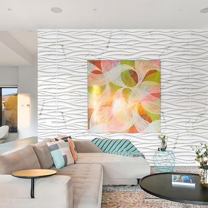 STICKGOO Wave Wall Panels for Interior Wall Decor, Decorative PVC Panels for