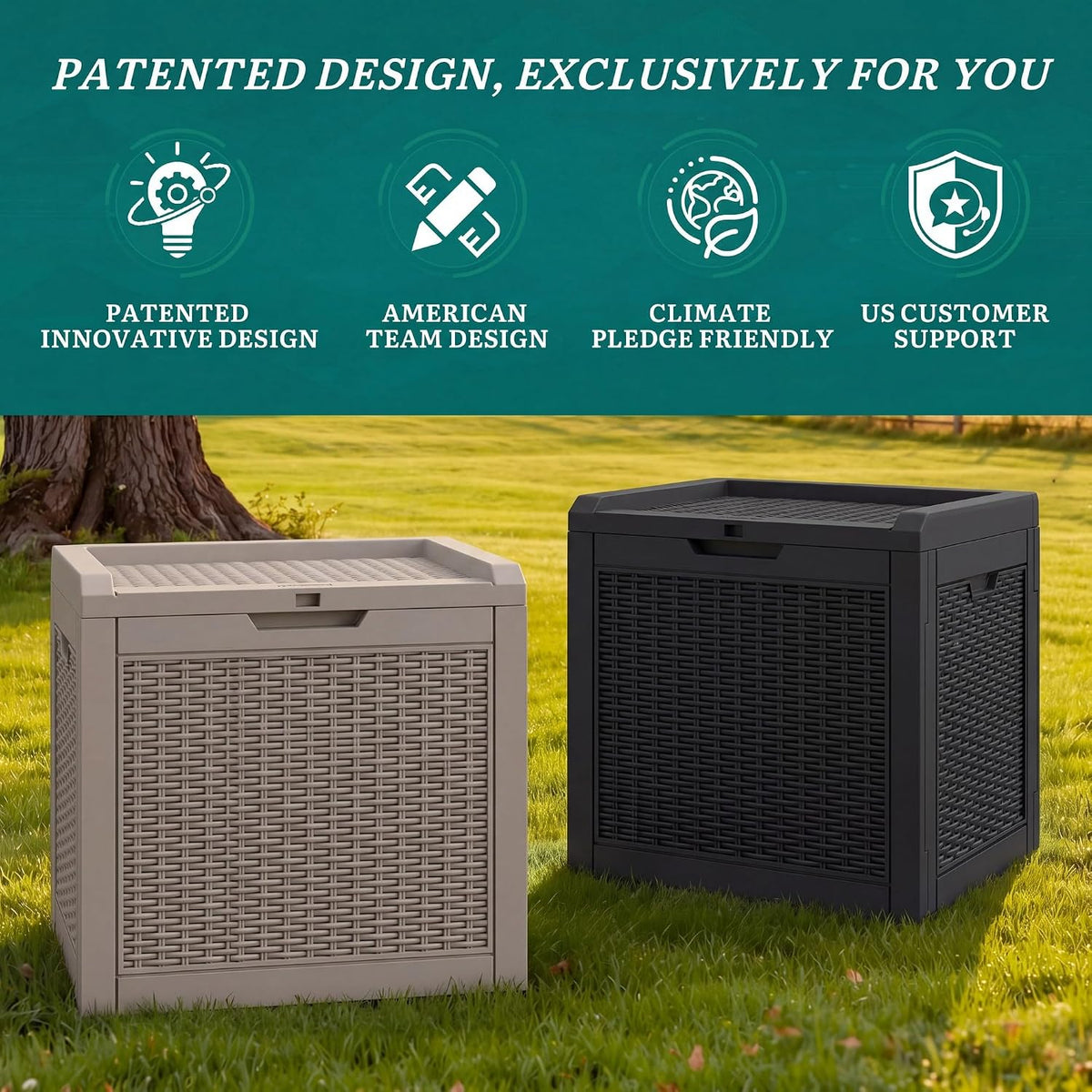 YITAHOME 35 Gallon Outdoor Deck Box