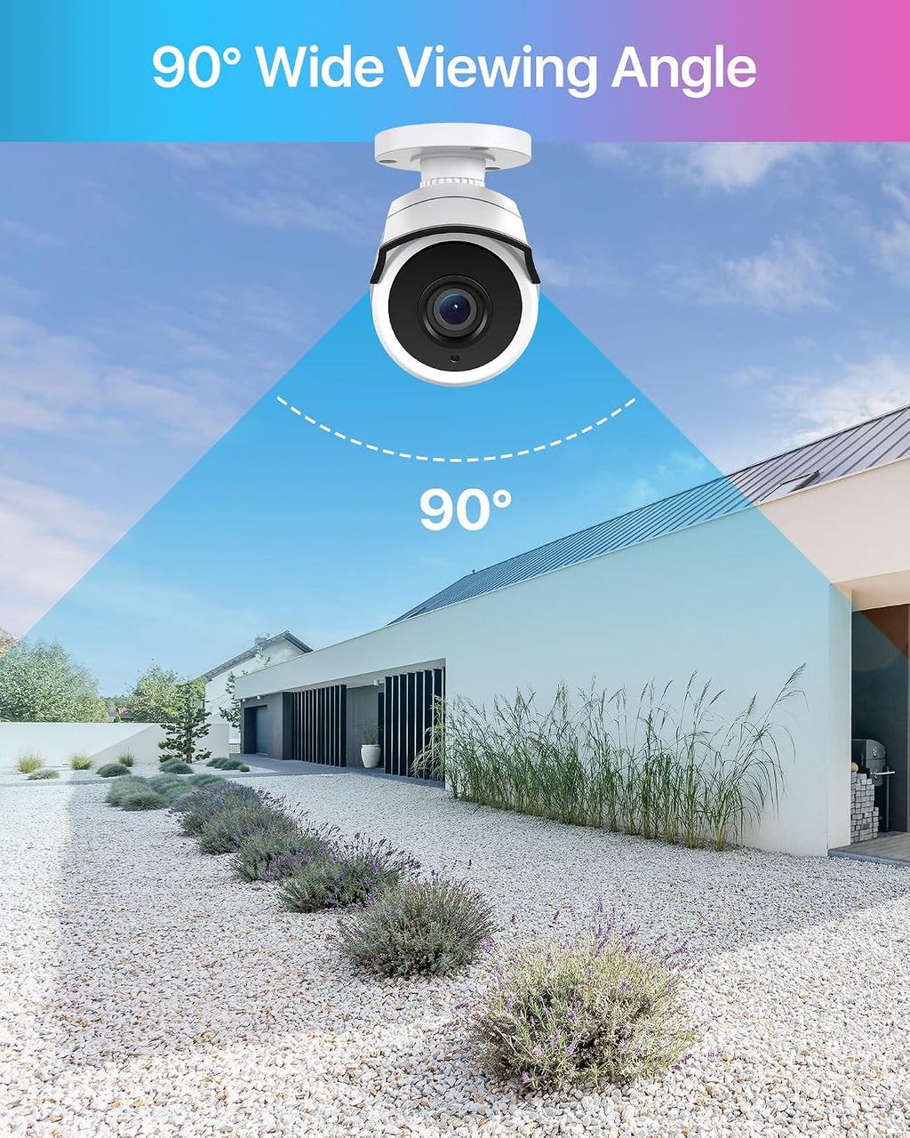 zosi 4 pack 2.0mp 1080p hd-tvi security cameras showing dimensions