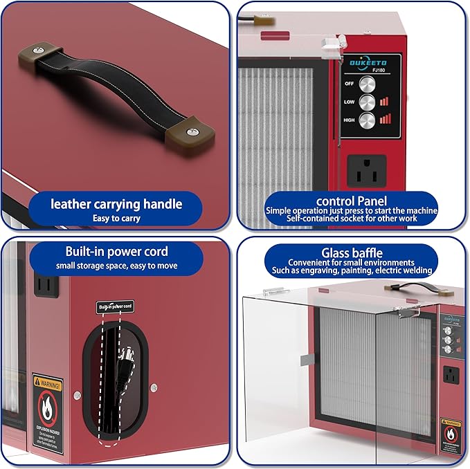 OUKEETO Portable Air Filtration System
