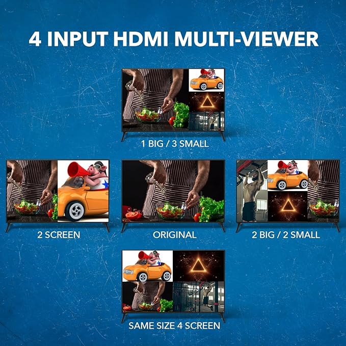 OREI HDMI Switcher 4 in 1 Out