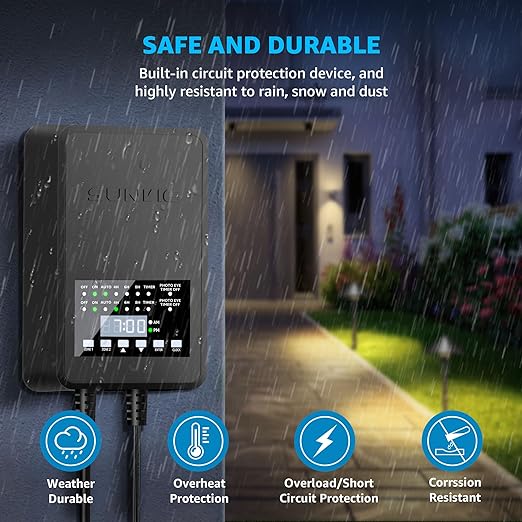 SUNVIE 200W Low Voltage Landscape Transformer