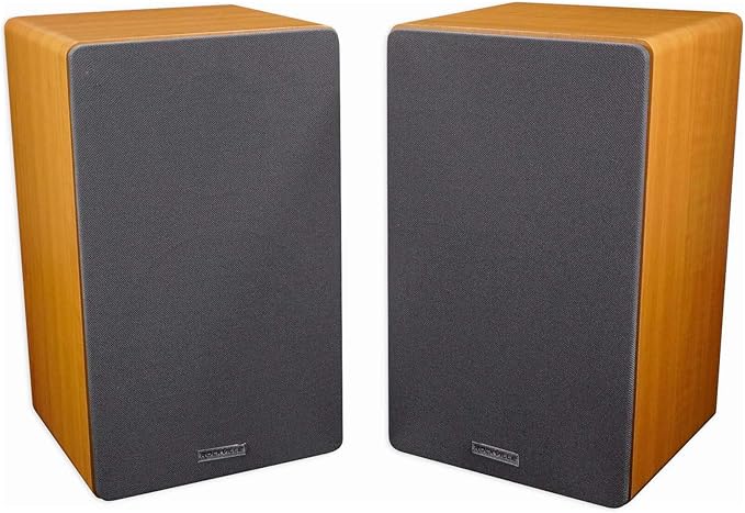 Rockville Pair ROCKSHELF 64C V2 Classic Wood 400W 6.5" Bookshelf Speakers/4 Ohm