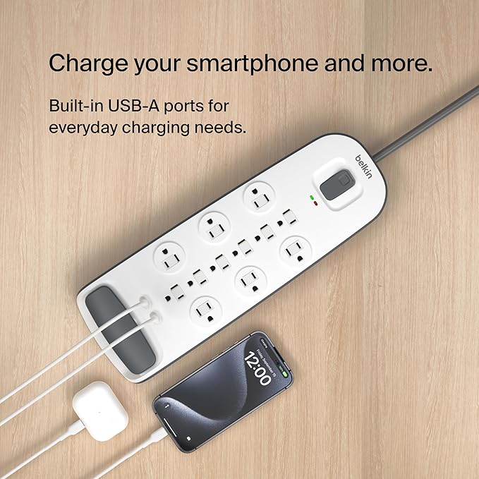 Belkin USB Power Strip Surge Protector