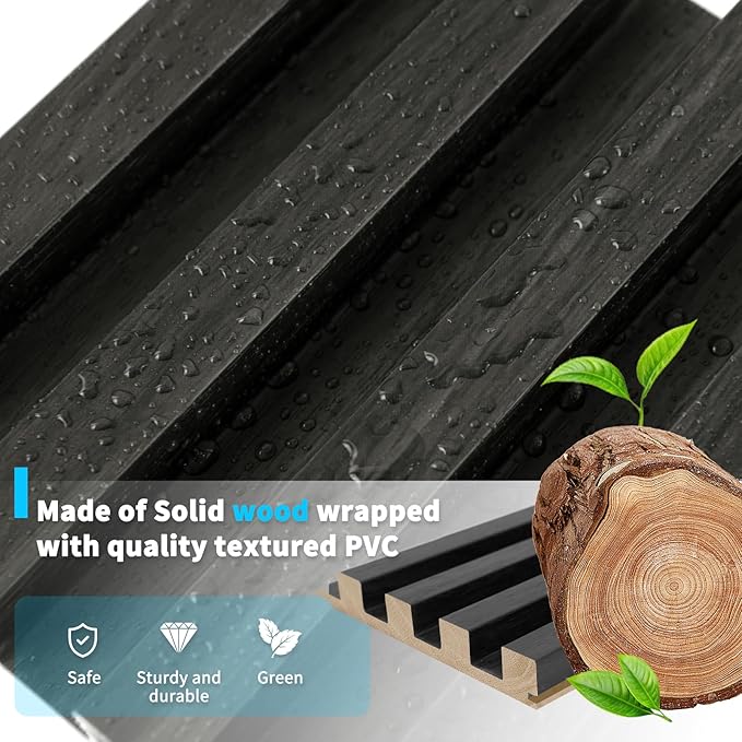 Art3d Slat Wood Wall Paneling for Interior and Ceiling Decoration