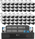 4COVR 64 Channel Security Camera System PoE 4K with 16TB HDD, LY37EX8M6448