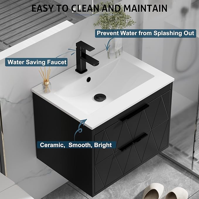 eclife 24" Bathroom Vanities Cabinet