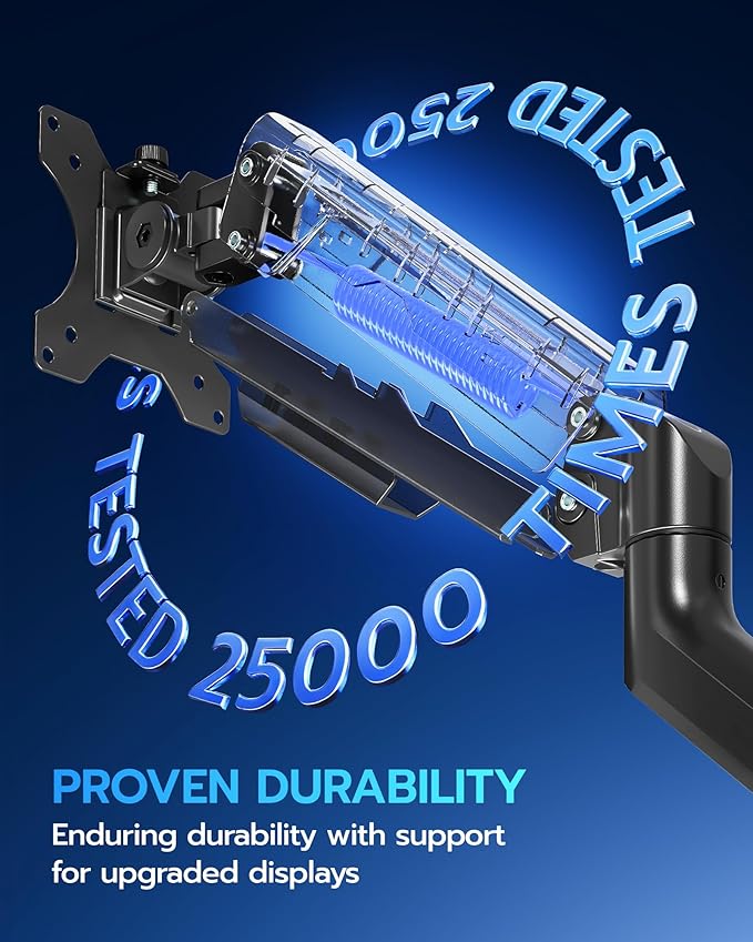 ARES WING Heavy Duty Single Monitor Arm