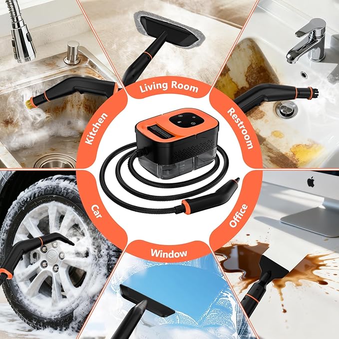 Steam Cleaner, Portable Steamer (16pcs)