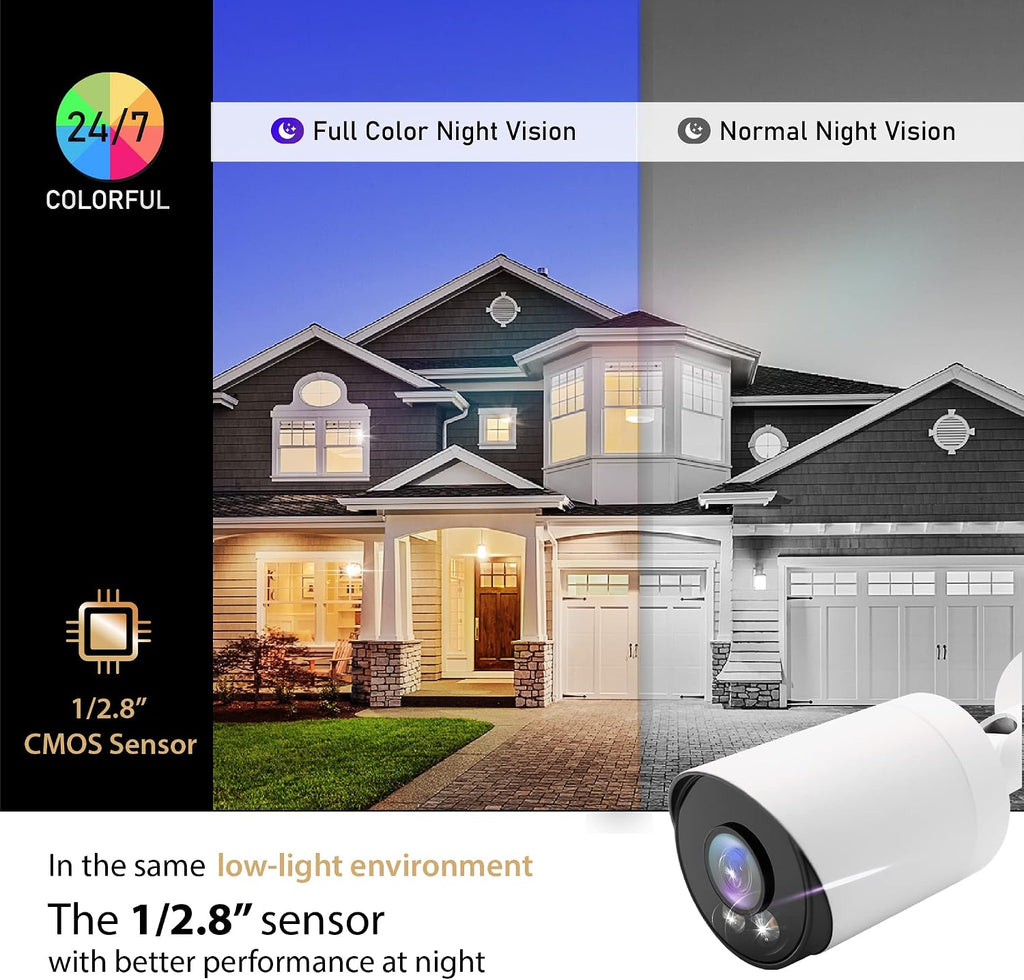 marquis 4mp poe ip bullet camera with audio, close-up detail