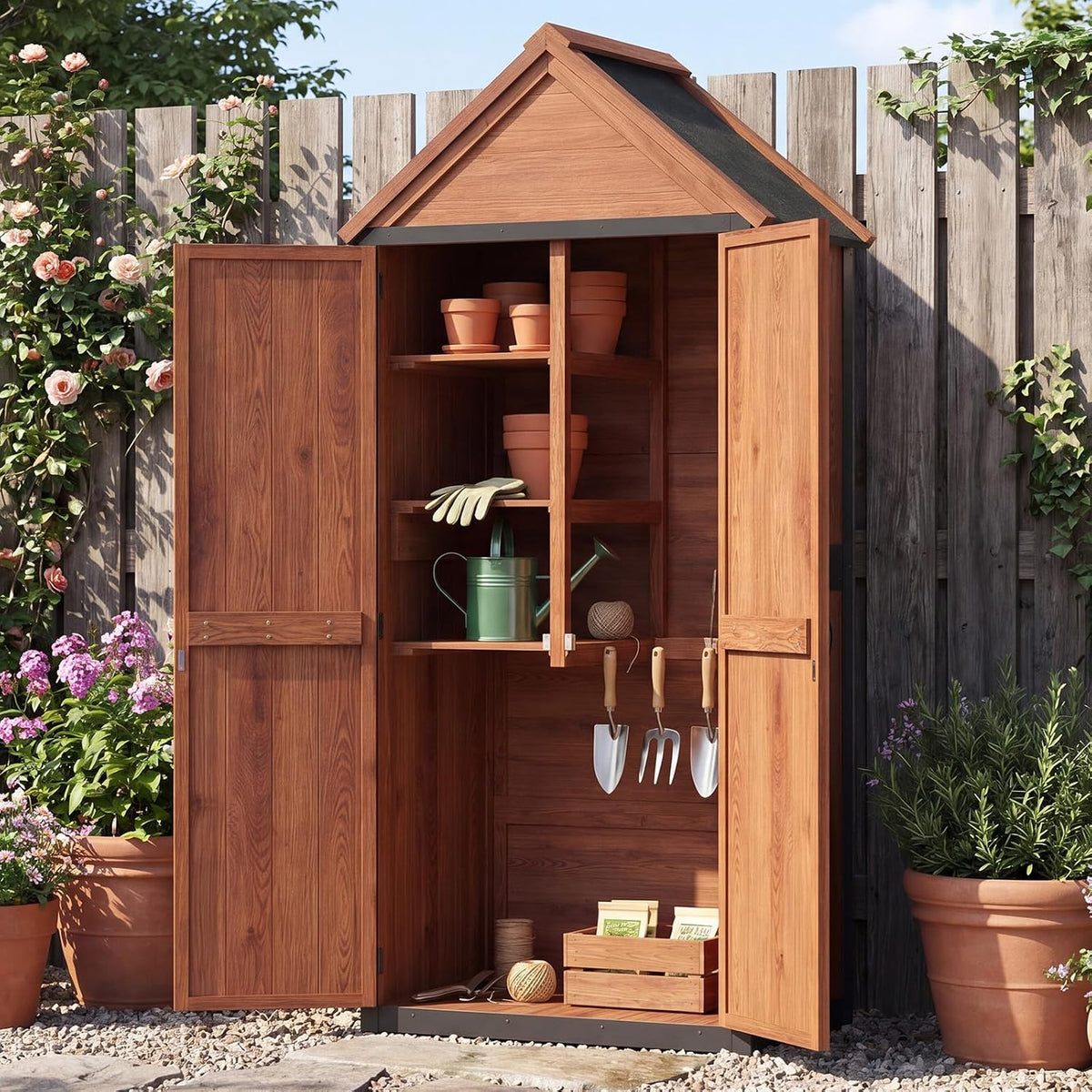 Aoxun Outdoor Storage Cabinet Shed Floor, 2.5'x1.4'